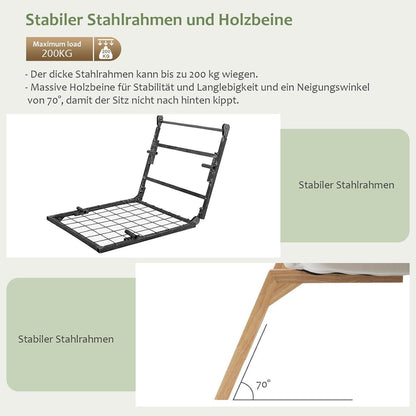 Relaxsessel mit Liegefunktion & Hocker – Bequemer Fernsehsessel Creme