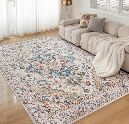 Teppich Vintage Oriental für Wohnzimmer Schlafzimmer 160x230CM Beige