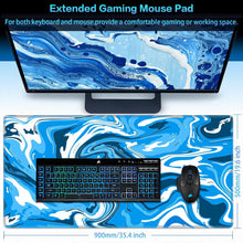 XXL Gaming Mauspad 900x500mm Fluid Art, große Mousepad