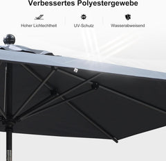 180x120cm Balkonschirm mit