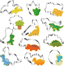 Dinosaurier Ausstecher Set 12-teilig Edelstahl Keksausstecher