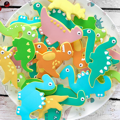 Joyoldelf Dinosaurier Ausstecher Set 12 Stück Plätzchen Keksausstecher Edelstahl DIY Fondant Keksschneider Set Kindergeburtstag