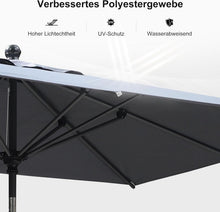 Sonnenschirm 180x120 cm Balkon Gartenschirm UV-Schutz