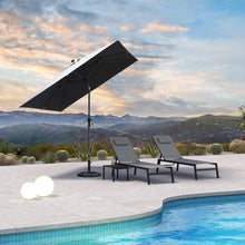 Sonnenschirm 250x250 cm Alu knickbar Gartenschirm Grau UV-beständig