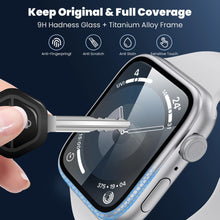 WSKEN Apple Watch 9/8/7 41mm Panzerfolie 2 Stück Silber