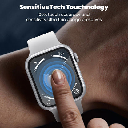 WSKEN Schutzfolie Apple Watch 9/8/7 41mm Titanium Displayschutz 2er