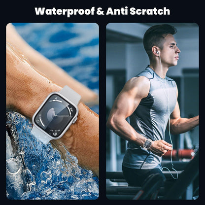 Schutzfolie Apple Watch Series 9/8/7 41mm Titanlegierung Rahmen