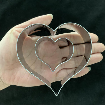 Valentinstag Ausstechformen Set 6-teilig Herz Lippen X O Plätzchen