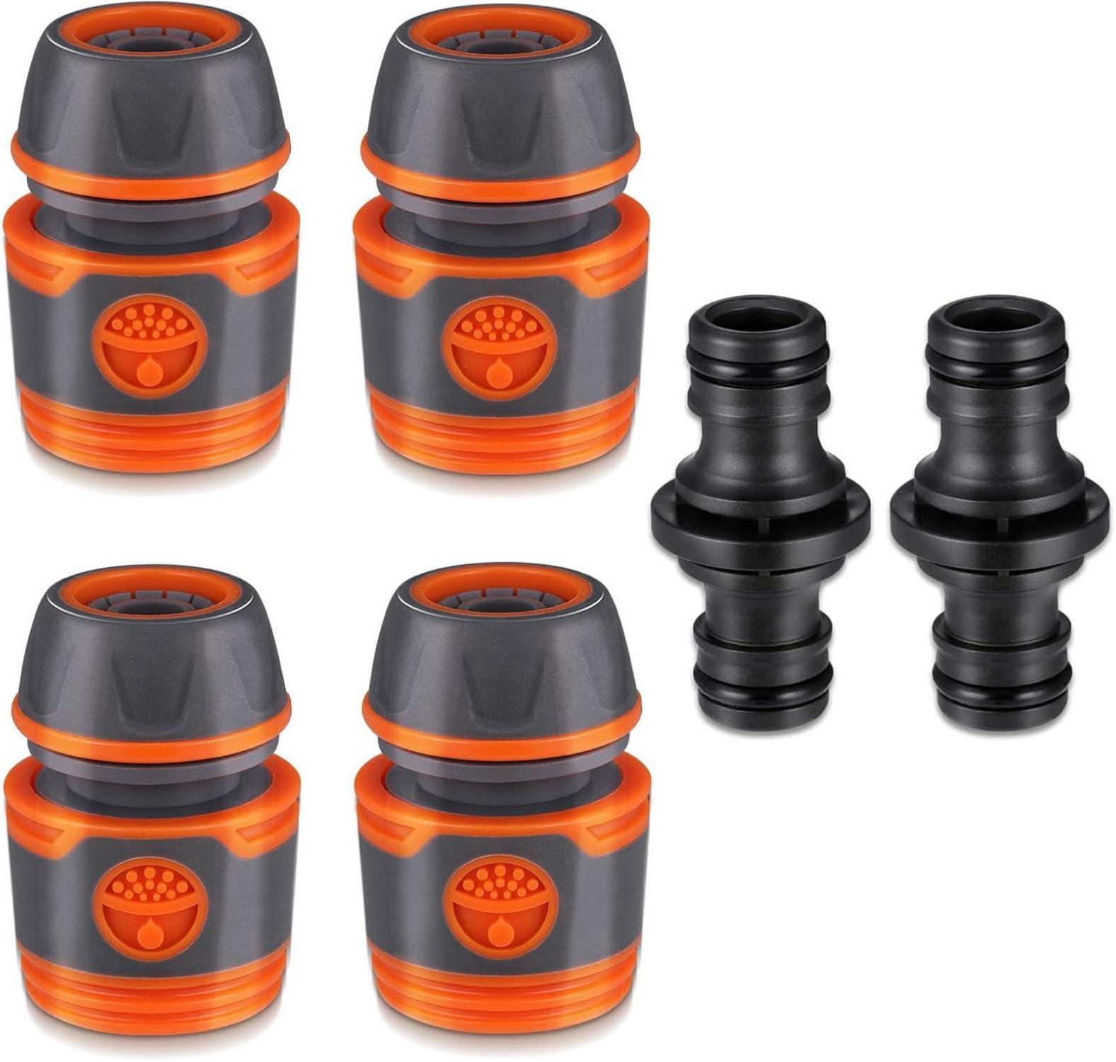 Gartenschlauch Verbinder Set Schlaucharmaturen 13 mm 1/2 Zoll