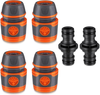 Gartenschlauch Verbinder Set Schlaucharmaturen 13 mm 1/2 Zoll