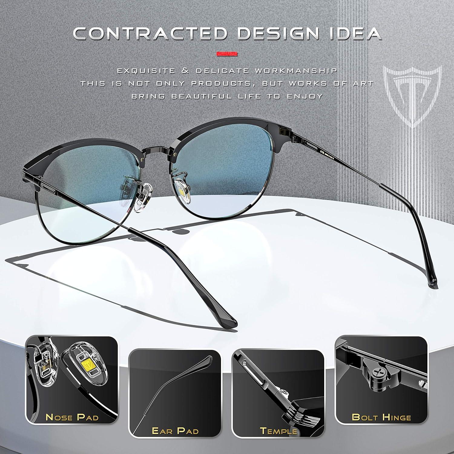 ATTCL Blaulichtfilter Computer Gaming Brille UV-Blocker für Herren Damen