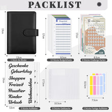 Budget Planner A6 Schwarz | Sparchallenge Geld Organizer