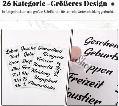 Budget Planner A6 Sparchallenge Geld Haushaltsbuch Organizer, Schwarz