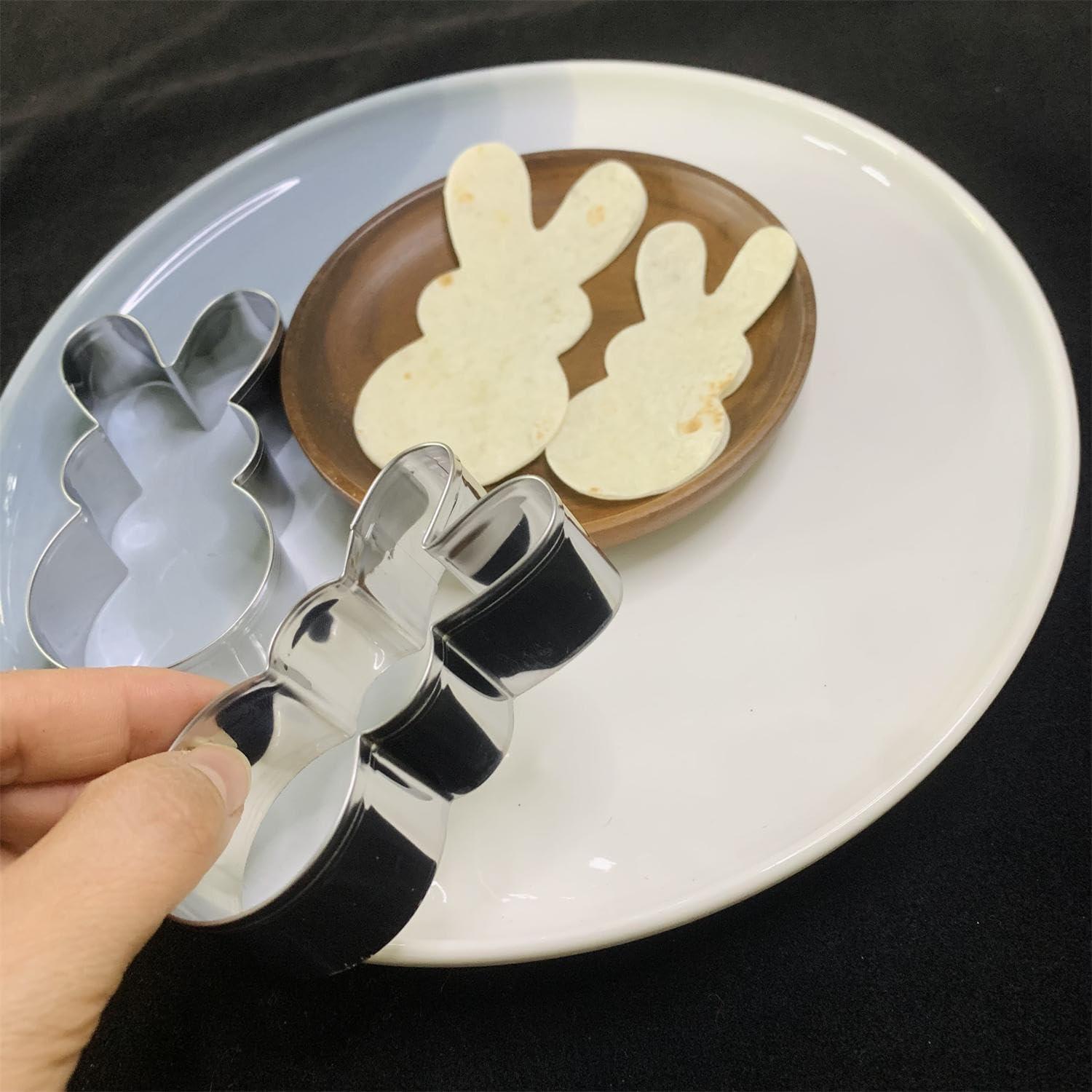 Osterhasen Ausstecher Set - Groß 10cm und Klein 8cm - Ostern Plätzchenformen
