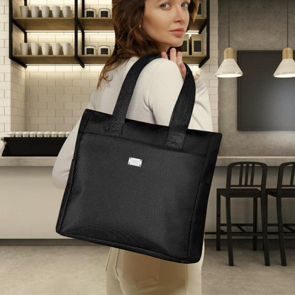 Damen Umhängetasche Nylon Handtasche Reißverschluss Groß Schule Arbeit