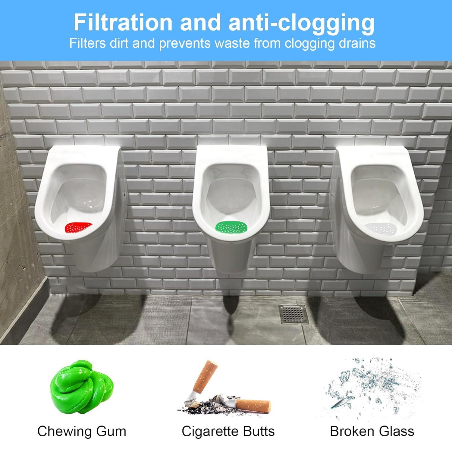 12x Urinalsieb mit Duft Urinaleinlage Spritzschutzmatte Geruchsentferner