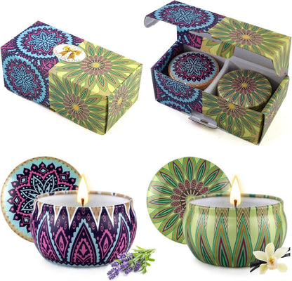 Duftkerzen Geschenkset Sojawachs Aromatherapie Muttertag 2er Pack