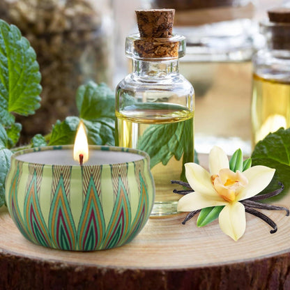 Geschenkset Duftkerzen Yinuo Mirror Sojawachs Aromatherapie 2x70g für Frauen