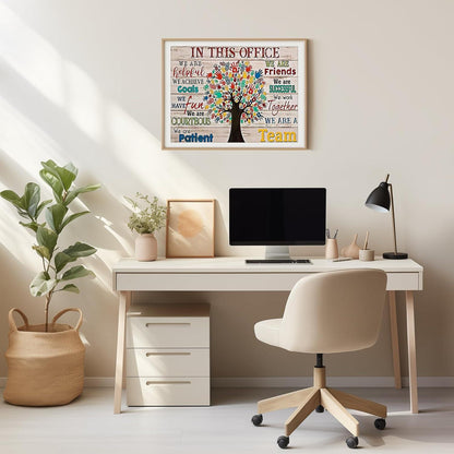 Motivationswandbild Leinwand Poster 30x40cm ohne Rahmen