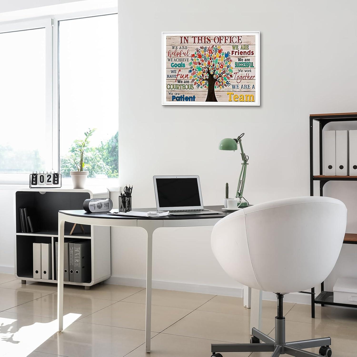Motivation Poster Positive Leinwand Bilder Büro Deko 30x40 cm