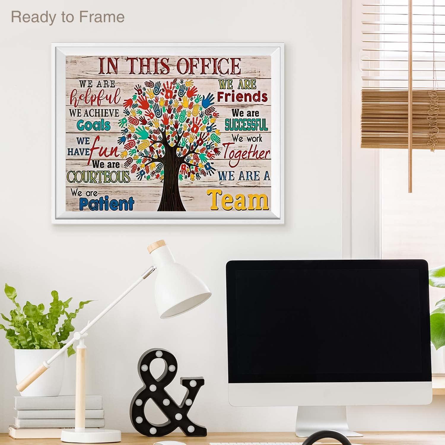 Motivation Wandbilder Poster Leinwand Büro Deko 30x40 cm