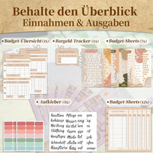 Budget Planner Deutsch A6 Binder Sparbuch Geld Organizer