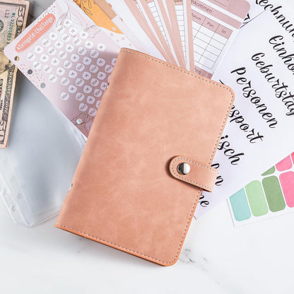 Budget Planner Deutsch A6 Binder Sparbuch & Haushaltsbuch Kit Umschlagmethode