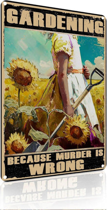 Vintage Metall Schild Garten Dekoration Geschenk 20x30cm