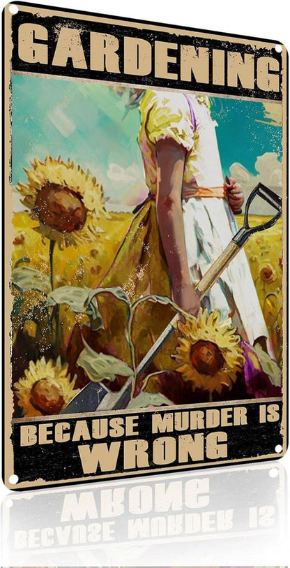 Vintage Metall Schild Garten Dekoration Geschenk 20x30cm