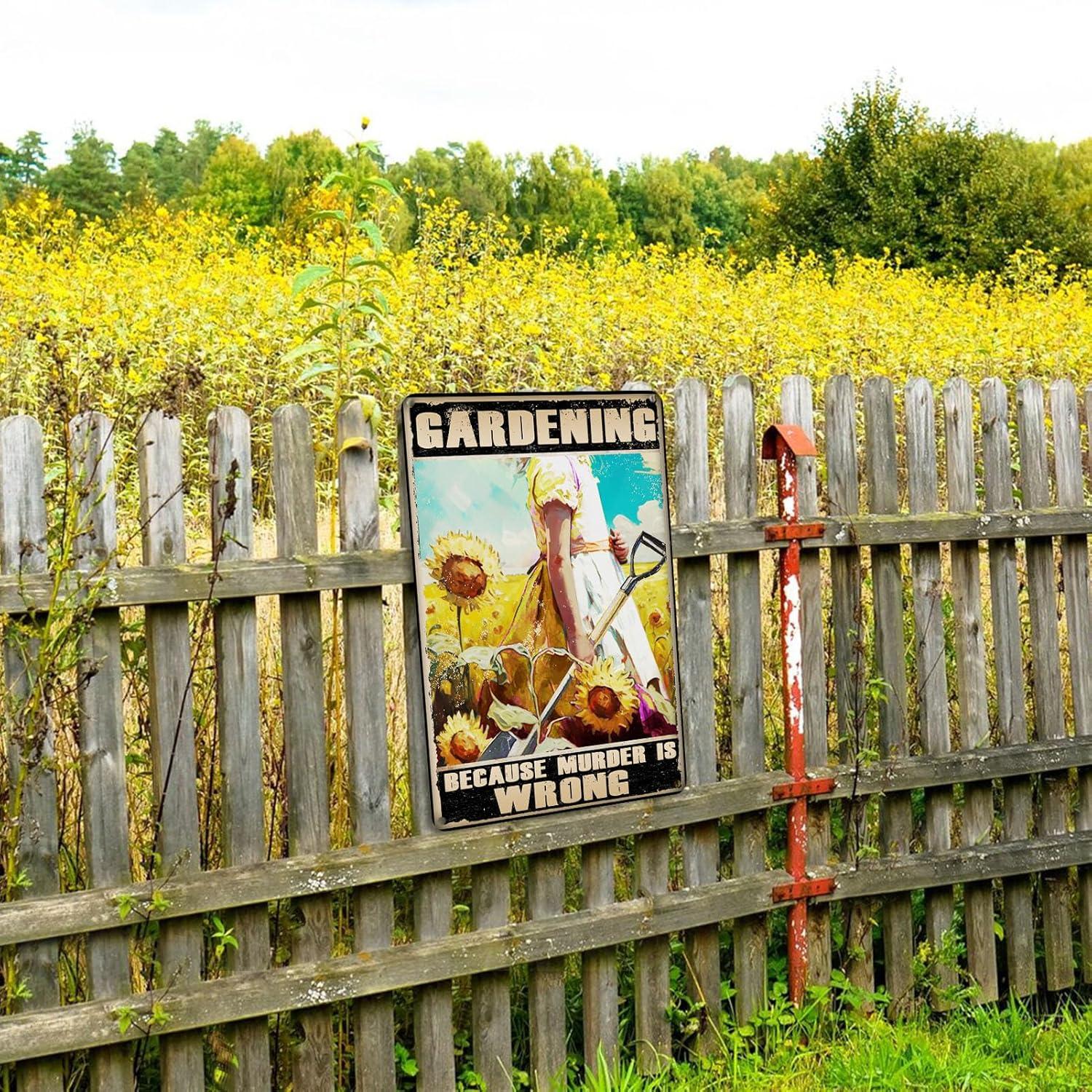 Vintage Metall Schild Garten Dekoration Geschenk 20x30cm