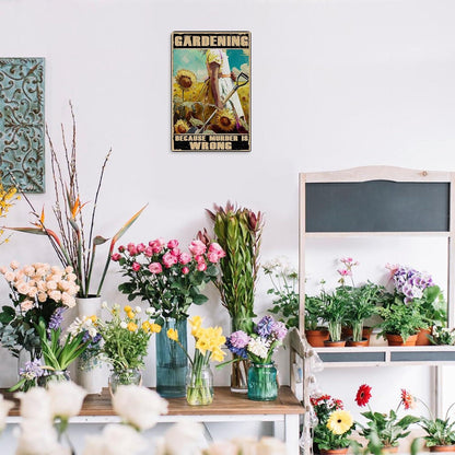 Vintage Gardening Metal Sign Room Home Plantation Wall Decor Gift 20x30cm
