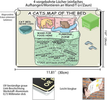 Metall Deko Schild Katze Plakat Home Study Schlafzimmer