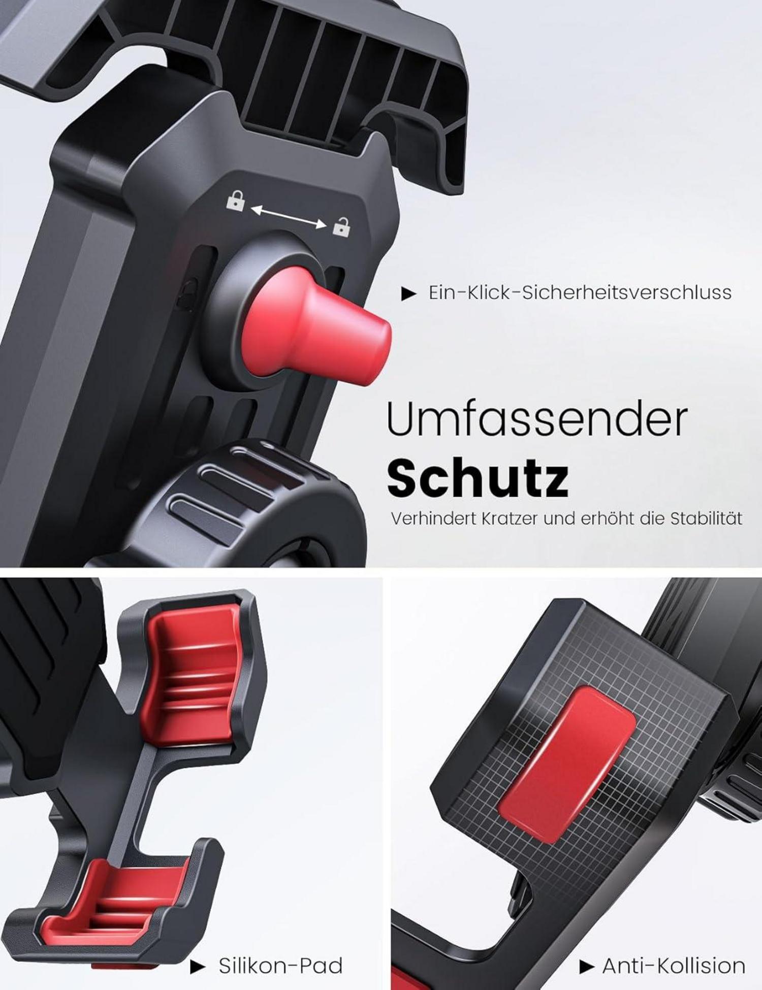 Handyhalterung Fahrrad Lenker 360° drehbar für iPhone Samsung