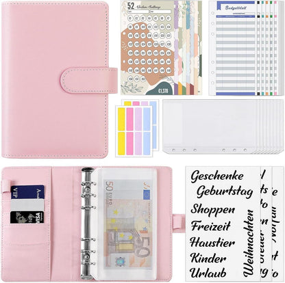 Budget Planner Deutsch A6 Sparchallenge Budgetplaner mit 8 Spar