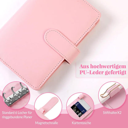 Budget Planner A6 Sparchallenge Binder 8 Challenges 1€ 2€ 5€ 10€ 1000€ 52 Wochen