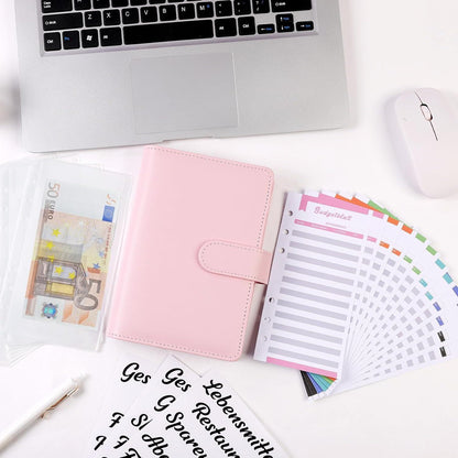 Budget Planner A6 Sparchallenge Binder 8 Challenges 1€ 2€ 5€ 10€ 1000€ 52 Wochen