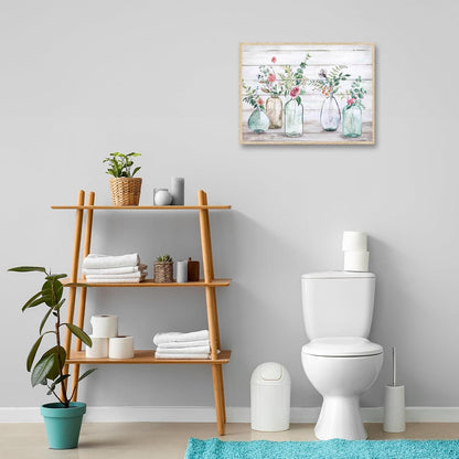 Rustikale Botanische Wandbilder Leinwand Bilder Bauernhaus Deko 30x40 cm