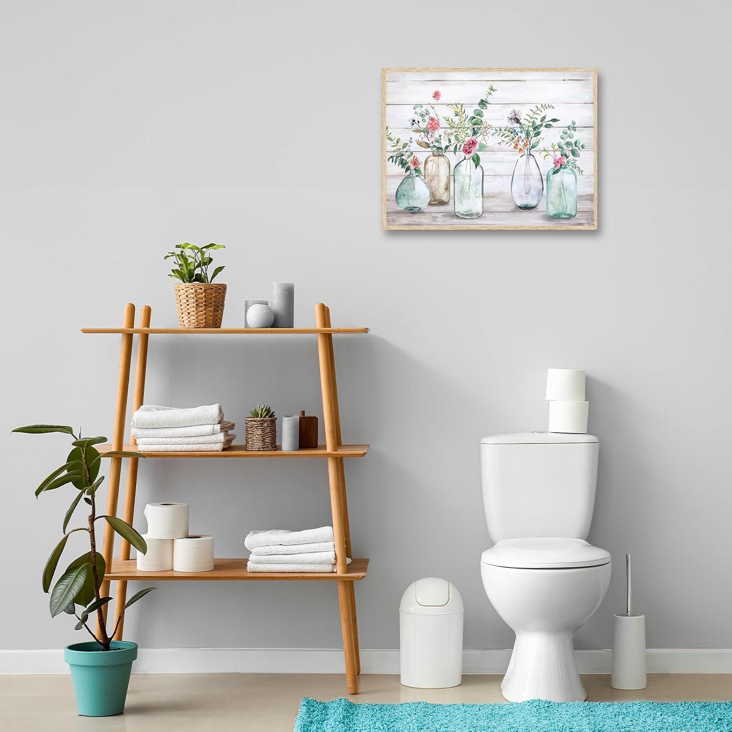 Rustikale Botanische Wandbilder Leinwand Bilder Bauernhaus Deko 30x40 cm