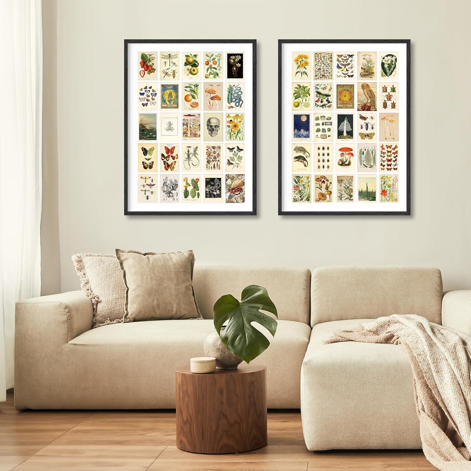 Vintage Ästhetische Wandcollage Set für Schlafzimmer Wohnzimmer