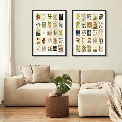 Vintage Ästhetische Wandcollage Set für Schlafzimmer Wohnzimmer