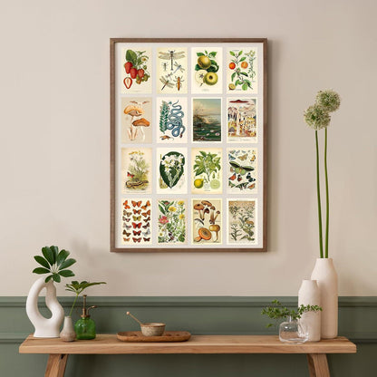 Wandcollage Set 50 Stück Vintage Ästhetische Botanische VSCO Poster