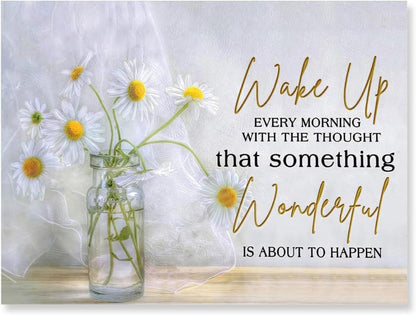 NymphFable Gänseblümchen Wandbild für Wohnzimmer 30x40 cm