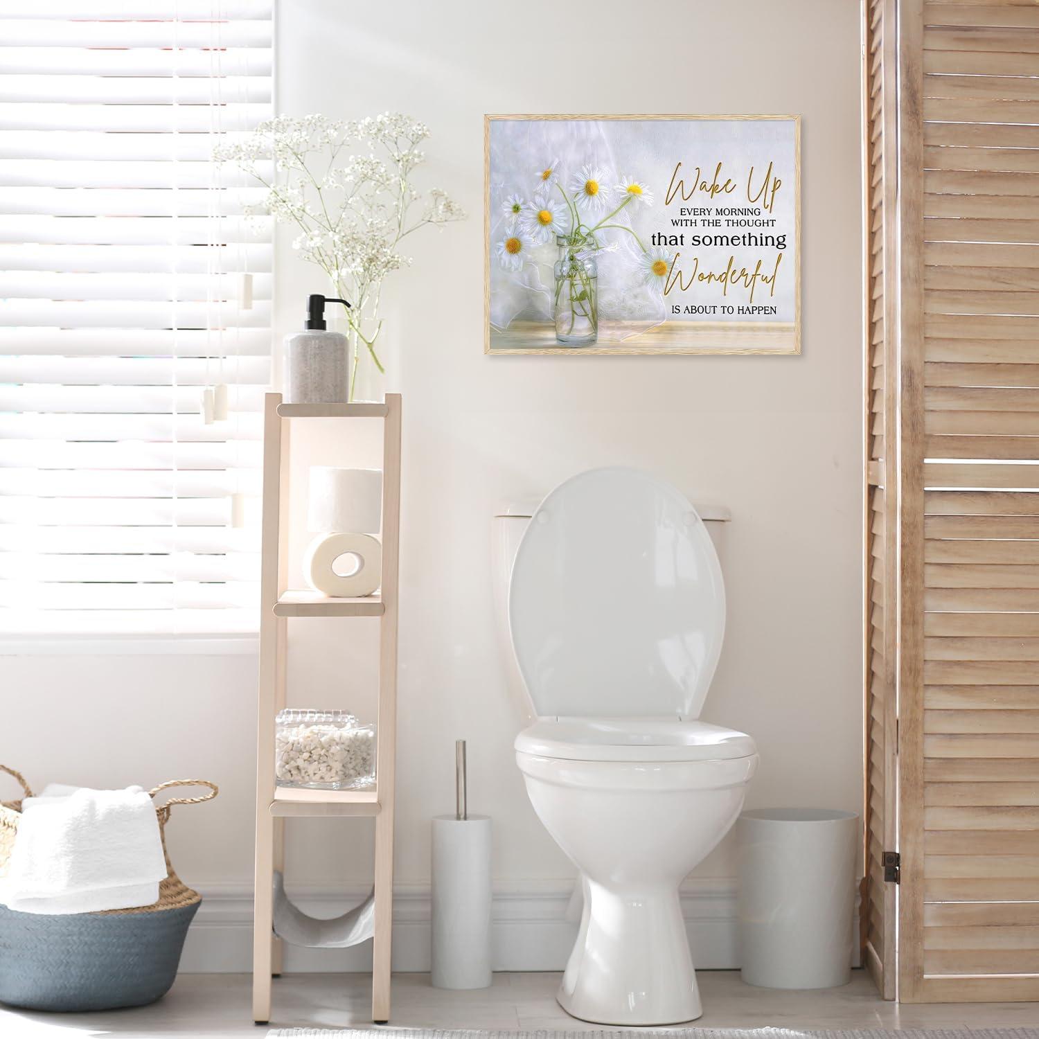 NymphFable Gänseblümchen Wandbild für Wohnzimmer 30x40 cm