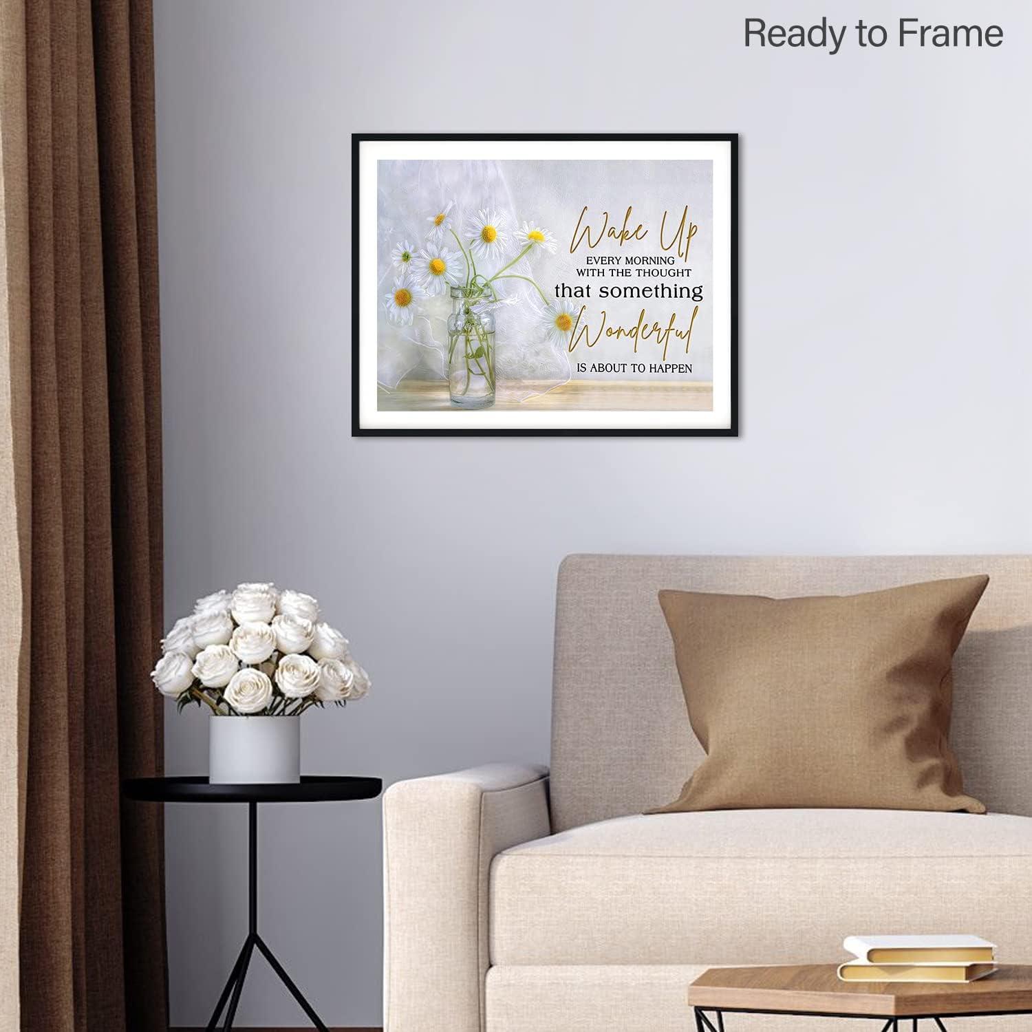 Rustikales Gänseblümchen Wandbild Motivation Poster 30x40 cm ohne Rahmen