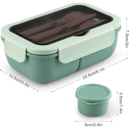 Brotdose mit Trennfächern Set 1250ml Lunchbox Kinder