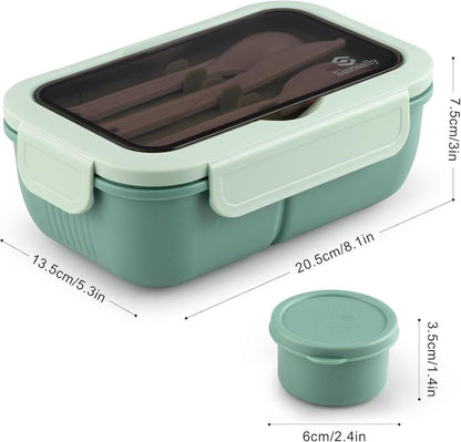 Brotdose mit Trennfächern Set 1250ml Lunchbox Kinder