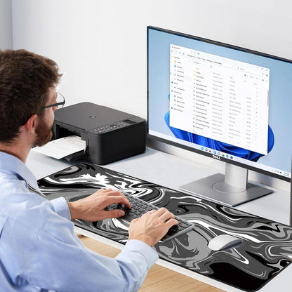 XXL Gaming Mauspad 900x400mm groß Rutschfester Gummibasis für Tastatur PC Laptop