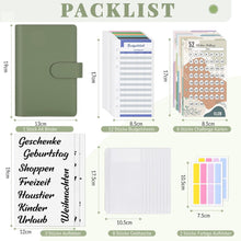 Budget Planner A6 Sparchallenge Budgetbinder mit 8