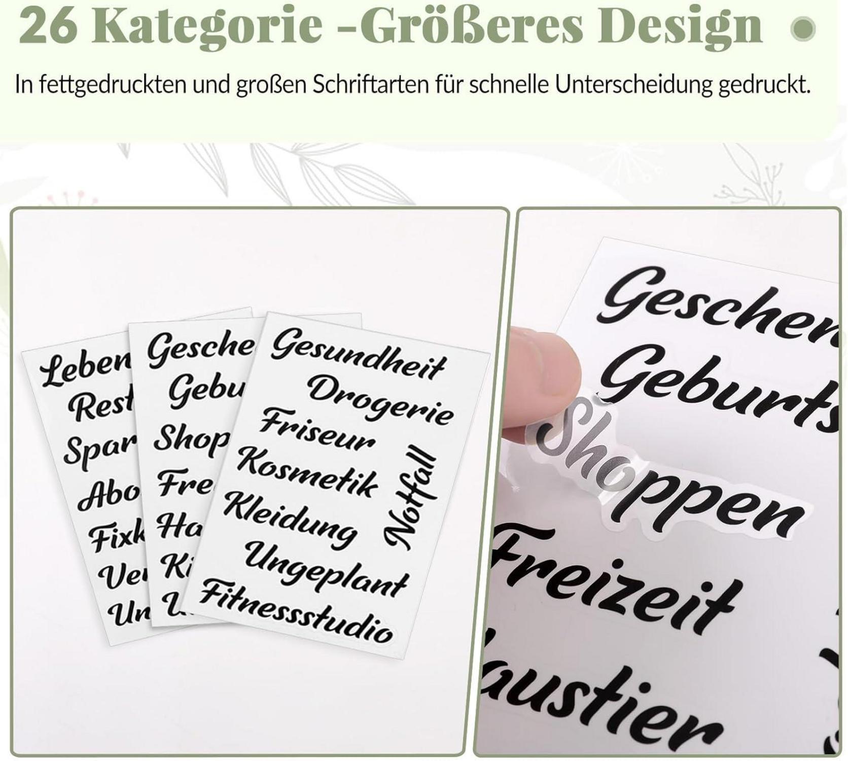 Budget Planner Deutsch A6 Sparchallenge Budgetbinder 8 Sparchallenges 52 Wochen Haushaltsbuch Finanzplaner olive