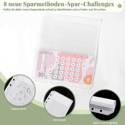 Budget Planner A6 Deutsch Haushaltsbuch Organizer Budgetbinder 8 Sparchallenges